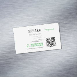 Altenpflege Heim Pflege Geschäftskarten Magnetische Visitenkarte