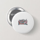 Altenpfleger-Blumen-Typografie-Shirt D Button (Vorne & Hinten)