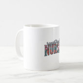 Altenpfleger-Blumen-Typografie-Shirt D Kaffeetasse (Vorderseite Links)