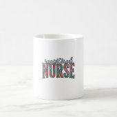 Altenpfleger-Blumen-Typografie-Shirt D Kaffeetasse (Mittel)
