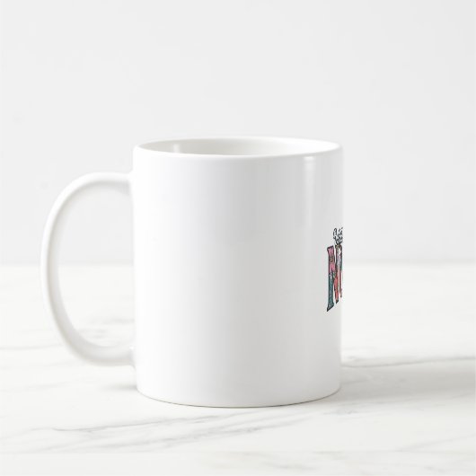 Altenpfleger-Blumen-Typografie-Shirt D Kaffeetasse (Links)