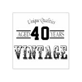 Alter 00 Jahre | VINTAG Gummistempel (Prägung)