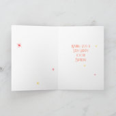 Alter 100 Spaß OrangeSunburst bearbeitbar 100. Geb Karte (Innenseite)