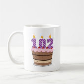 Alter 102 auf Geburtstagskuchen Kaffeetasse (Links)