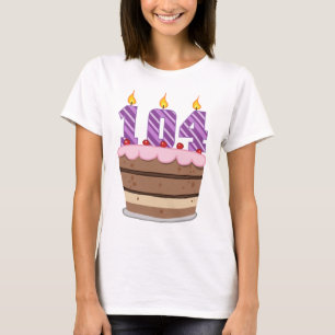 Alter 104 auf Geburtstagskuchen T-Shirt