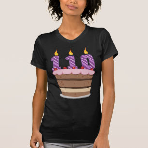 Alter 110 auf Geburtstagskuchen T-Shirt