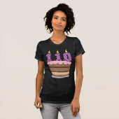 Alter 110 auf Geburtstagskuchen T-Shirt (Vorne ganz)