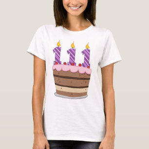 Alter 111 auf Geburtstagskuchen T-Shirt