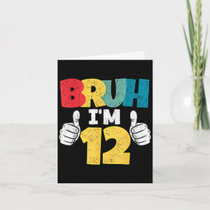 Alter 12-jähriger Geschenke zum 12. Geburtstag Jun Karte