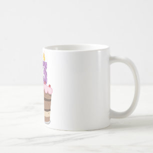Alter 23 auf Geburtstags-Kuchen Kaffeetasse