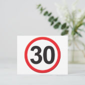 Alter 30 postkarte (Stehend Vorderseite)