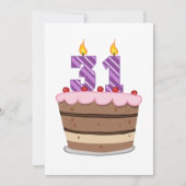 Alter 31 am Geburtstag Karte (Vorderseite)