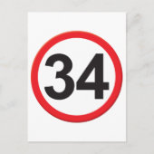 Alter 34 postkarte (Vorderseite)