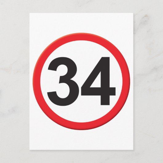 Alter 34 postkarte (Vorderseite)