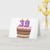 Alter 39 auf Geburtstagskuchen Karte (Gelbe Blume)