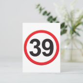 Alter 39 postkarte (Stehend Vorderseite)