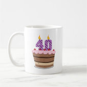 Alter 40 auf Geburtstagskuchen Kaffeetasse (Links)