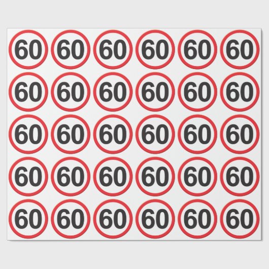 Alter 60 geschenkpapier (Flach)