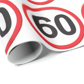 Alter 60 geschenkpapier (Rolleneckpunkt)