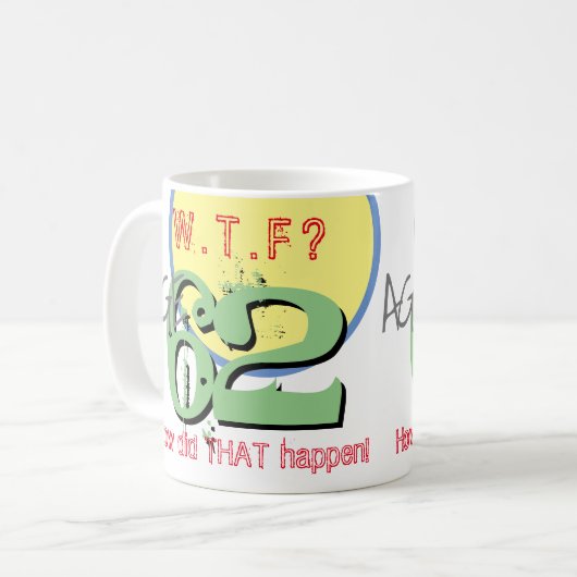 Alter 62. WACHSTUM? Wie ist das passiert? Tasse (Vorderseite Links)