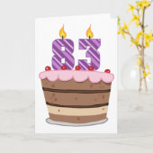 Alter 83 auf Geburtstagskuchen Karte (Gelbe Blume)