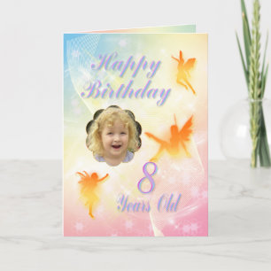 Alter 8, Blume Fee Geburtstagskarte Karte
