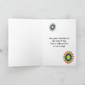 Alter 8, eine Happy Blume Card Karte (Innenseite)
