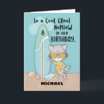 Alter 8 Great Nephew Birthday Beach Funny Raccoon Karte<br><div class="desc">Nur ein paar Tage feierte dein lieber großer Neffe seinen 8. Geburtstag. Aber warten Sie,  Sie haben immer noch nichts,  mit dem Sie ihm etwas geschenken können. Nutzen Sie diese Karte,  um ihn an seinem besonderen Tag zu begrüßen. Sie können diesen auch mit seinem Namen auf der Vorderseite personalisieren.</div>
