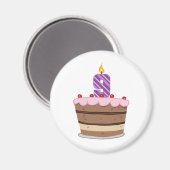 Alter 9 am Geburtstag Magnet (Vorderseite/Rückseite)