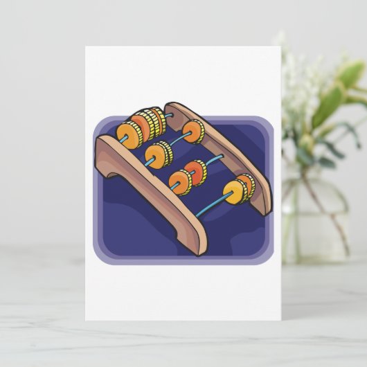 Alter Abacus Einladung (Stehend Vorderseite)