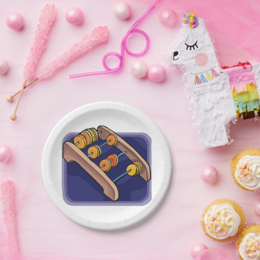 Alter Abacus Pappteller (Party)