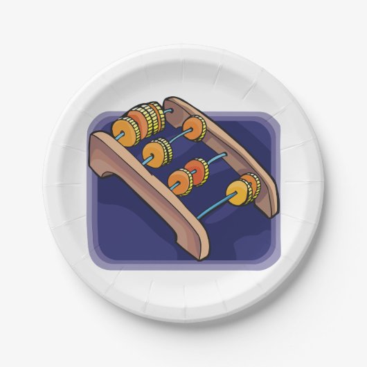 Alter Abacus Pappteller (Vorderseite)