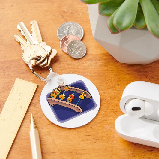 Alter Abacus Schlüsselanhänger