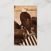 Alter Abe, der Wisconsin-Krieg Eagle 8. Wisconisn Visitenkarte (Rückseite)