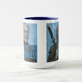 Alter, aber nicht harmloser Cyberpunk-Samurai-Bech Tasse (Zentrum)