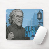 Alter, aber nicht harmloser Cyberpunk-Samurai-Maus Mousepad (Mit Mouse)