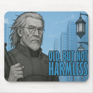Alter, aber nicht harmloser Cyberpunk-Samurai-Maus Mousepad