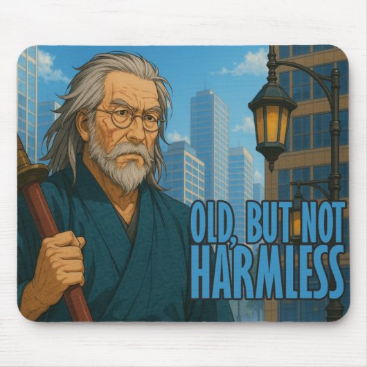 Alter, aber nicht harmloser Samurai-Mausepad Mousepad (Vorne)