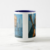 Alter, aber nicht harmloser Samurai-Stadt-Mug Tasse (Zentrum)