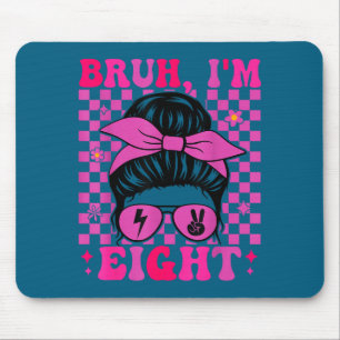 Alter acht 8 8. Geburtstag Mädchen groovy 8 Jahre  Mousepad