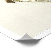 Alter Affe mit Kirsche im Herbst Poster (Ecke)