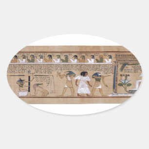 Alter Ägypter Ovaler Aufkleber