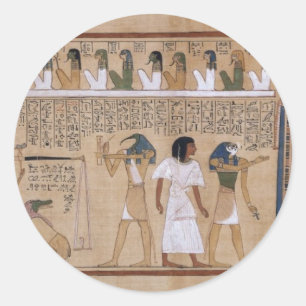 Alter Ägypter Runder Aufkleber