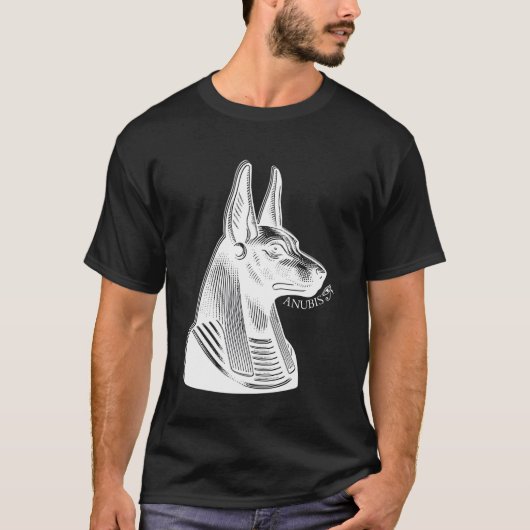 Alter ägyptischer Gott Anubis Auge von Horus Kemet T-Shirt (Vorderseite)
