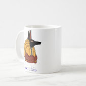 Alter ägyptischer Gott Anubis (benannt) Kaffeetasse (Vorderseite Links)