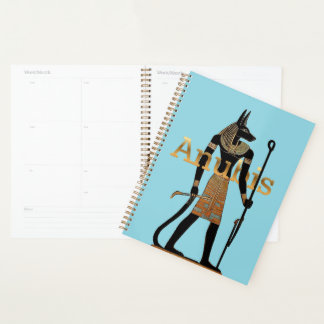 Alter ägyptischer Gott Anubis Planer