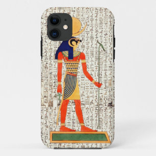 Alter ägyptischer Gott Horus Hieroglyphen-Entwurf iPhone 11 Hülle