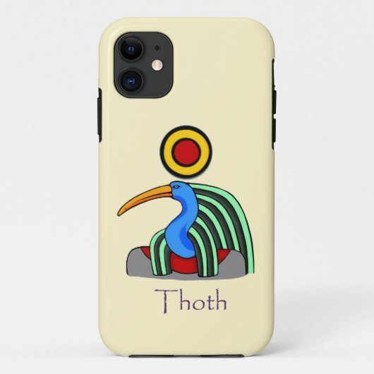 Alter ägyptischer Gott Thoth Case-Mate iPhone Hülle (Rückseite)