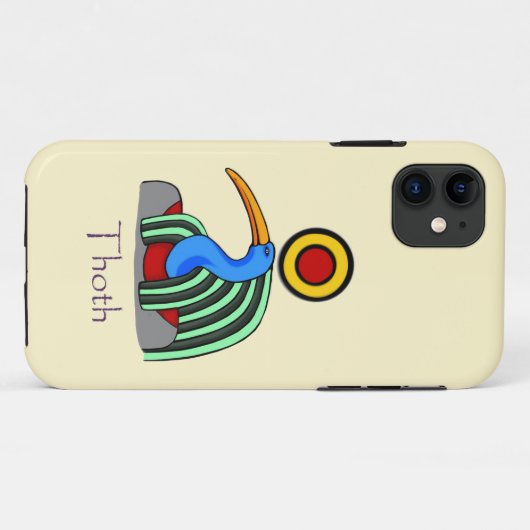 Alter ägyptischer Gott Thoth Case-Mate iPhone Hülle (Rückseite (Horizontal))