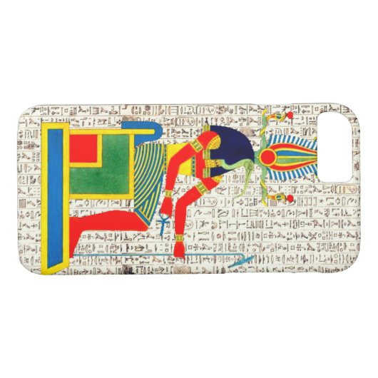 Alter ägyptischer Gott Thoth Hieroglyphics Case-Mate iPhone Hülle (Rückseite (Horizontal))